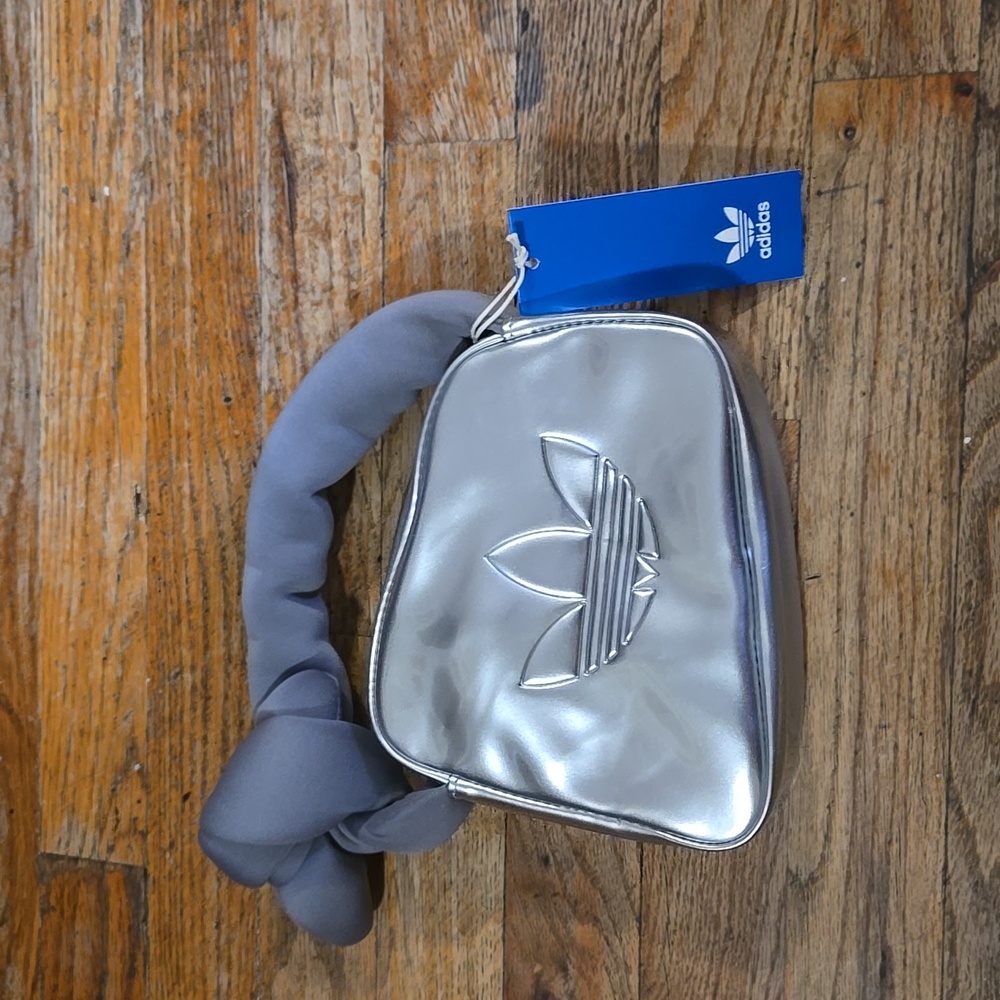 Adidas Silver Mini Airliner Bag - Picture 2 of 7